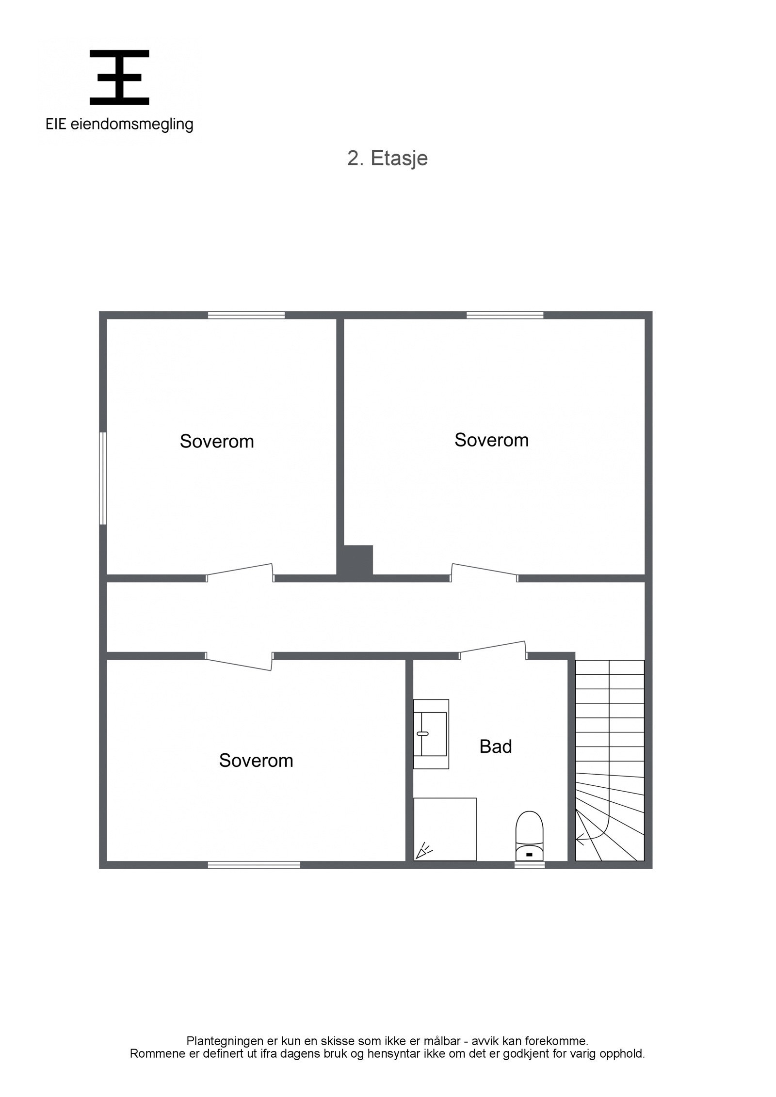 Plantegning 2.etasje Galleribilde