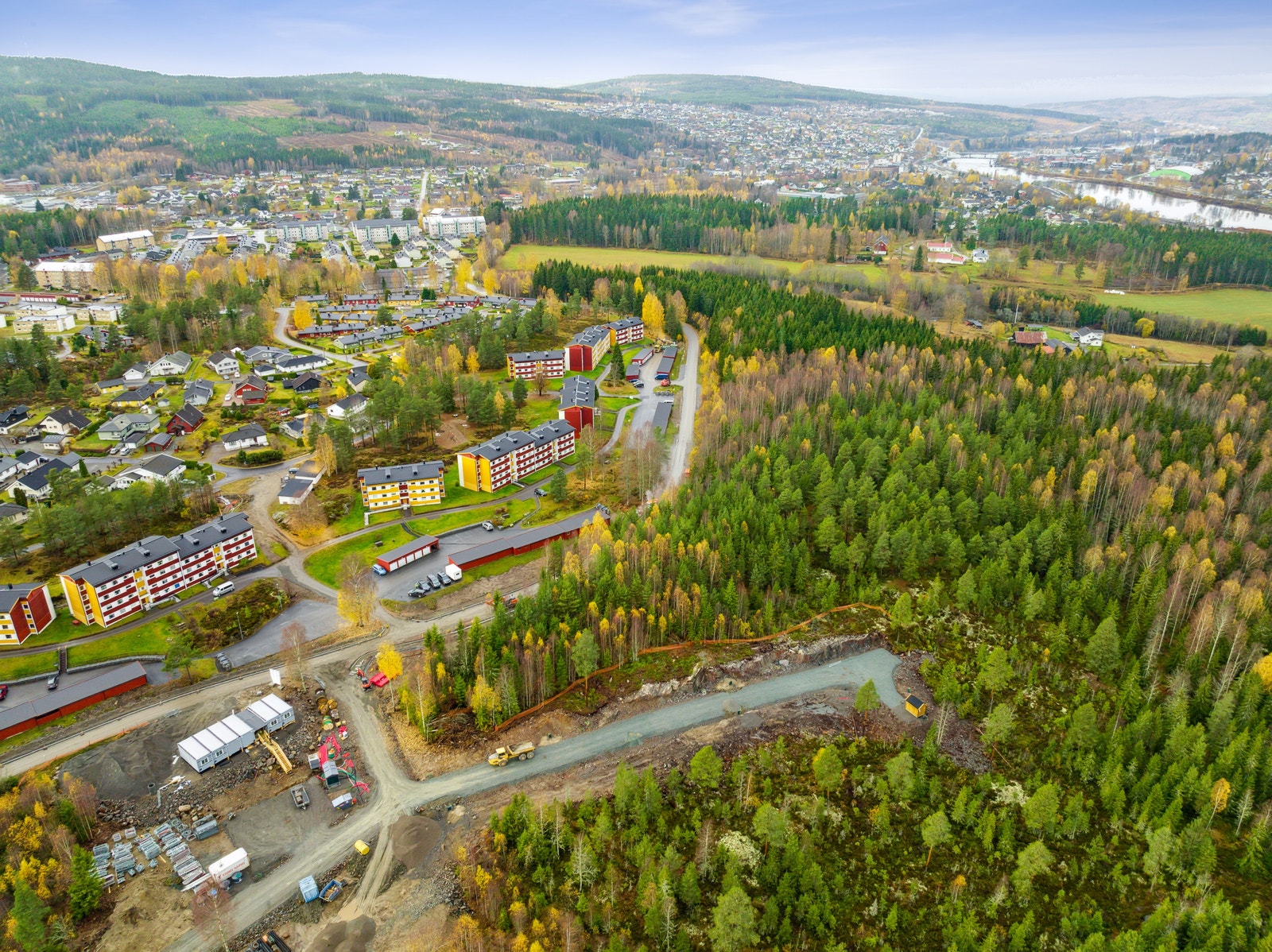 Tomtene leveres med ferdig vann og avløp til tomt Galleribilde