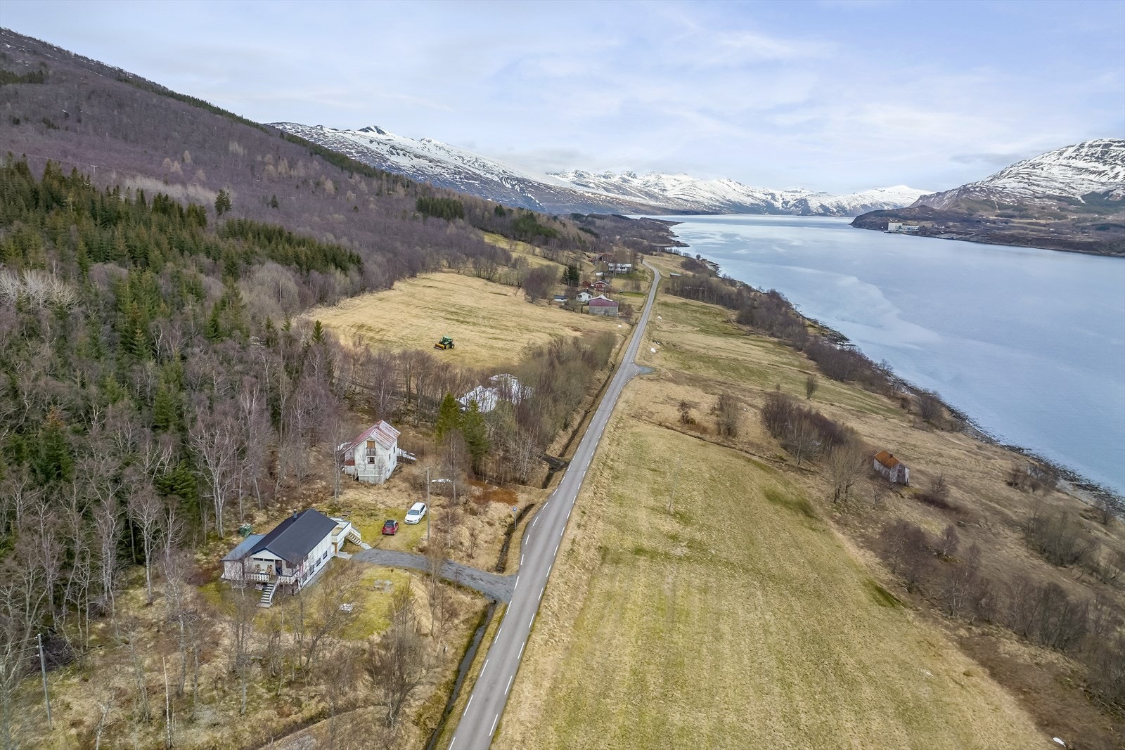 Handnesøya ligger sør for munningen av Sjona. Galleribilde
