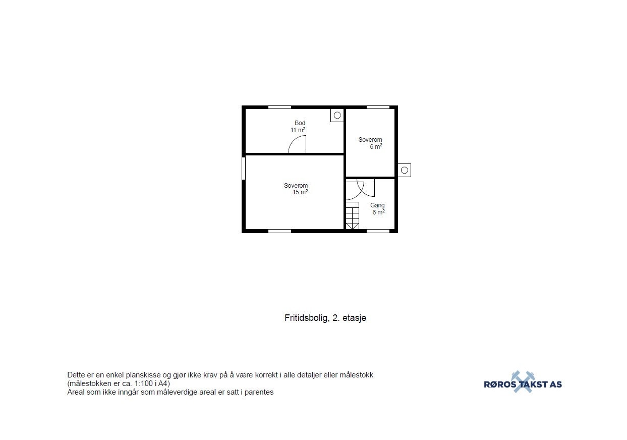 Planskisse - Fritidsbolig, 2. etasje Galleribilde