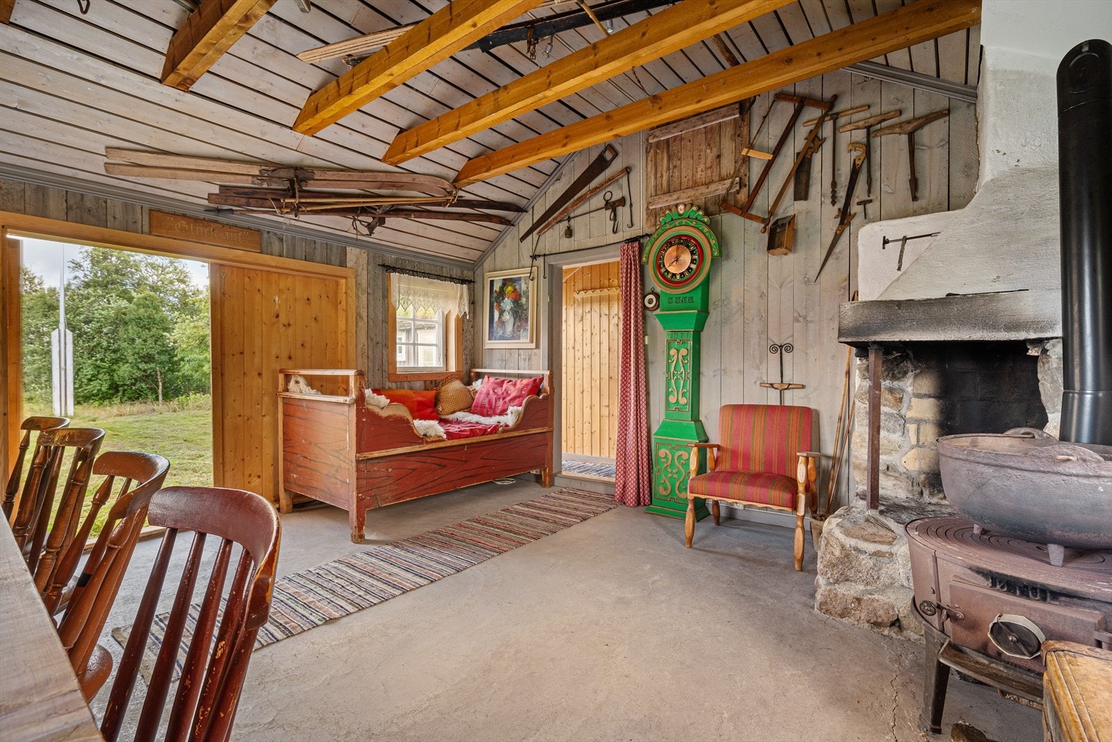 Samlingsrom/peisestue i anneks. Galleribilde