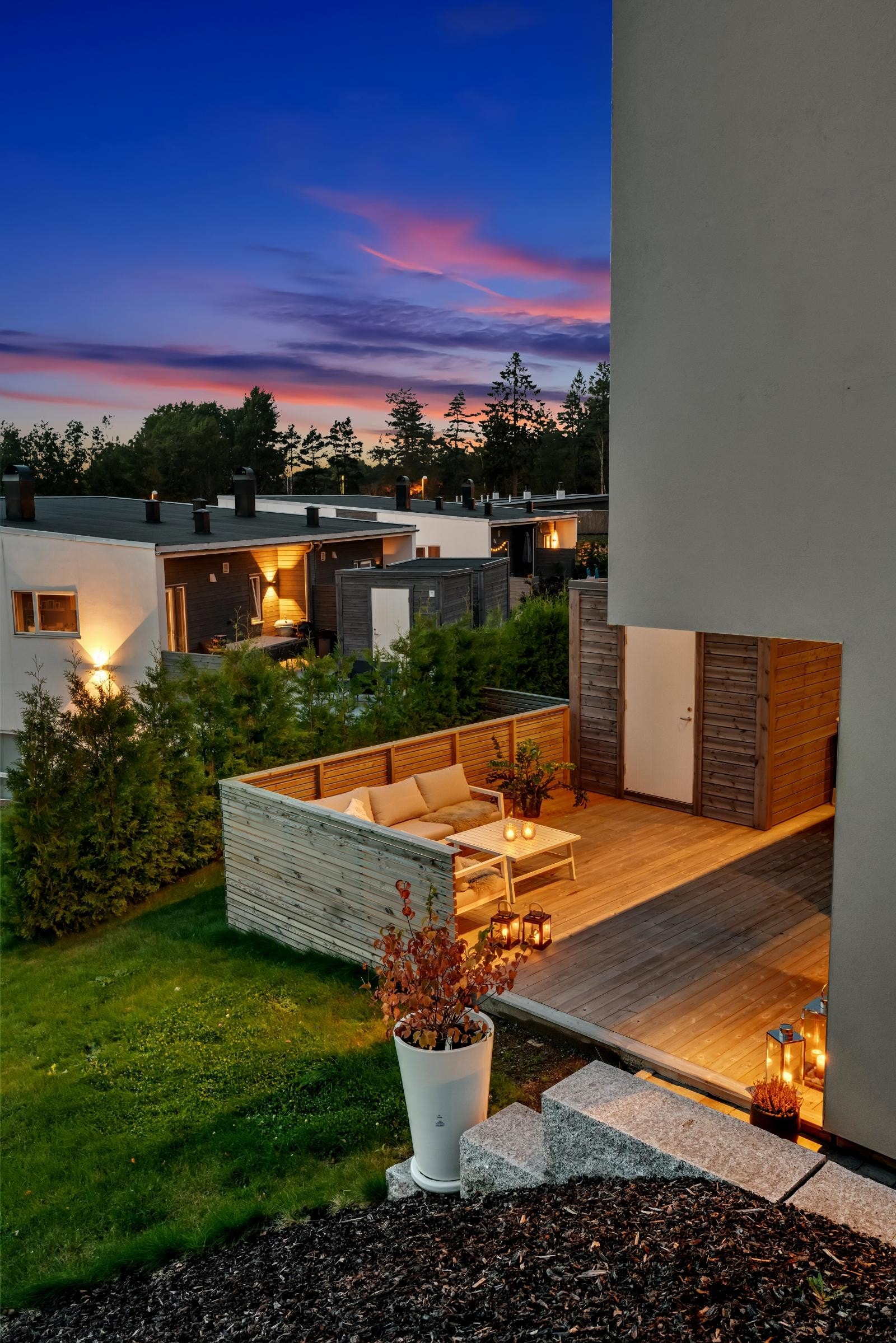 Stille og rolig nabolag Galleribilde