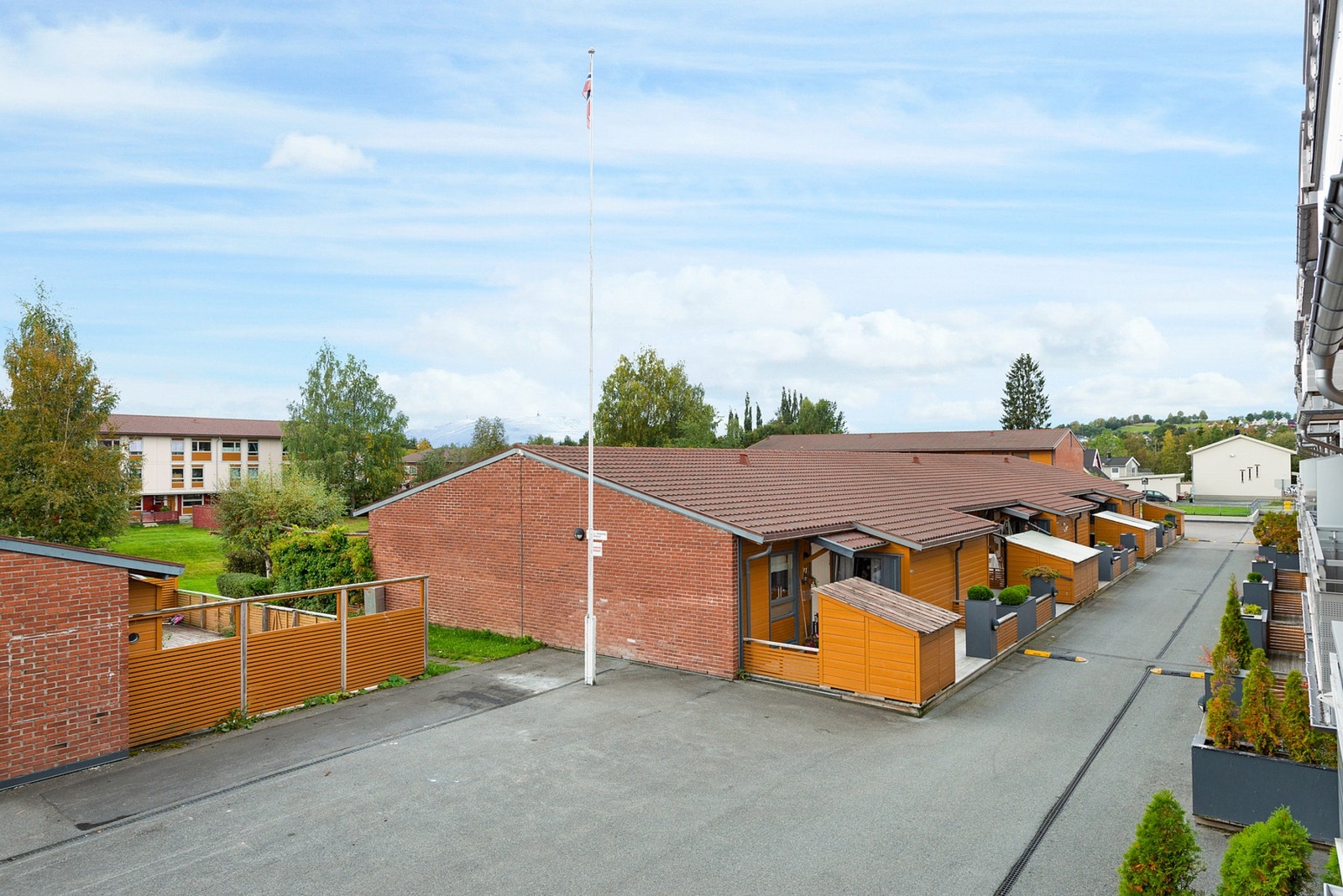 Utsikt fra balkong. Galleribilde
