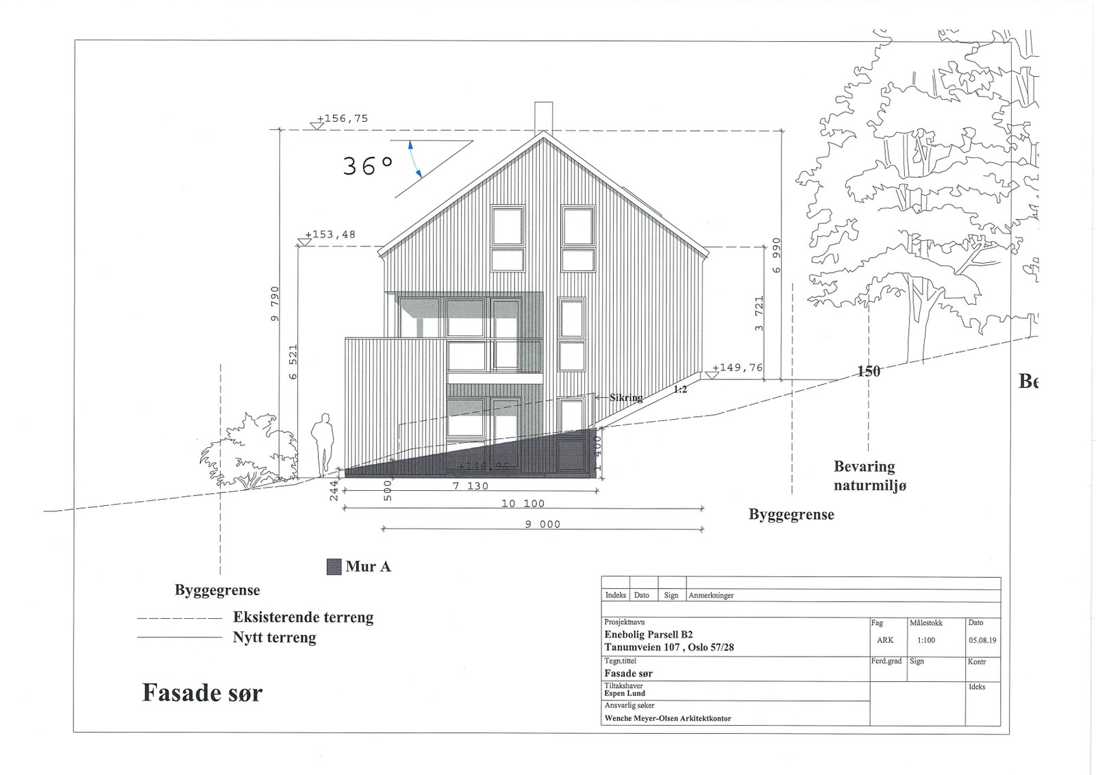 Det foreligger rammetillatelse for enebolig med 272 kvm BRA Galleribilde