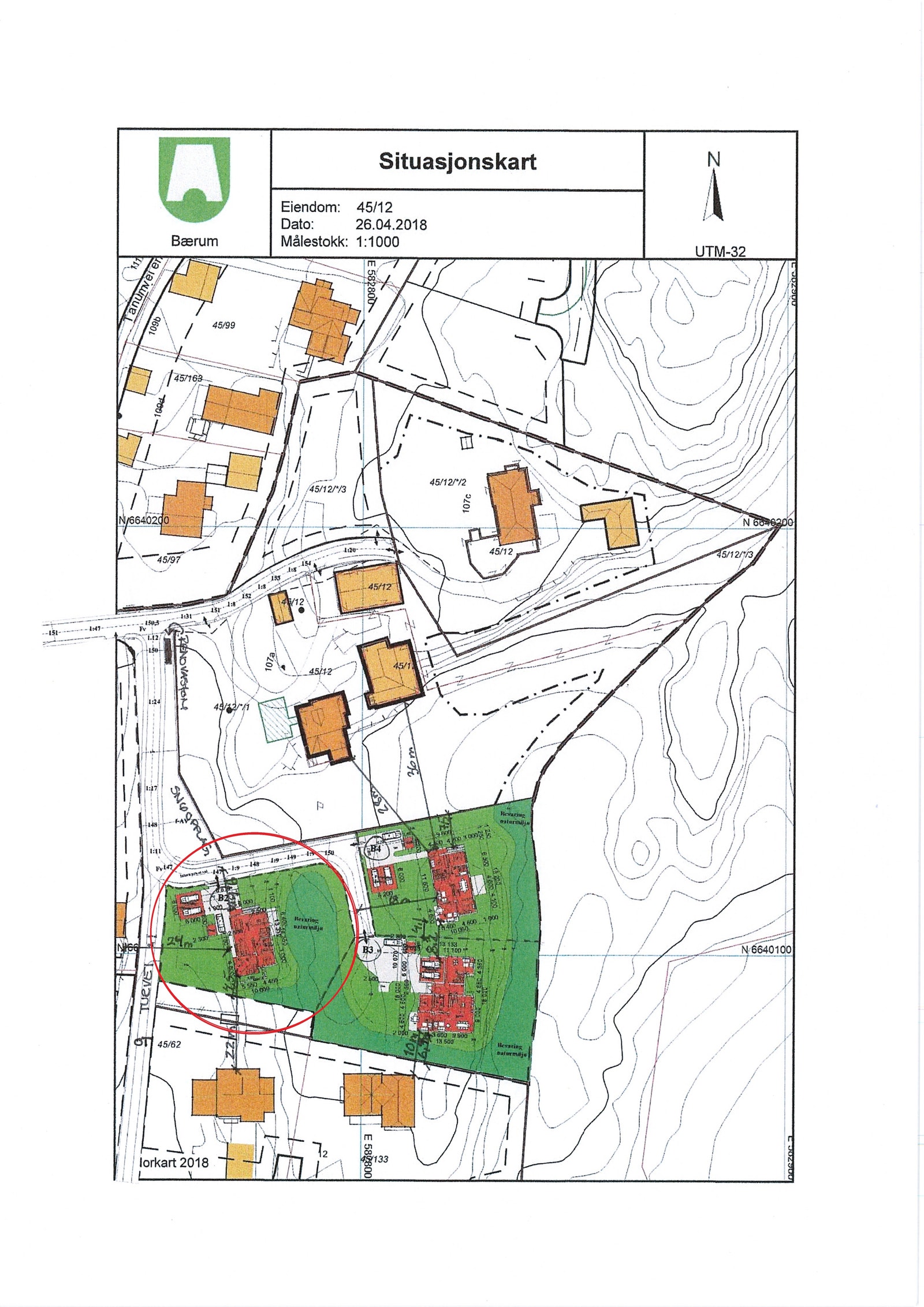 Det foreligger rammetillatelse for enebolig med 272 kvm BRA Galleribilde