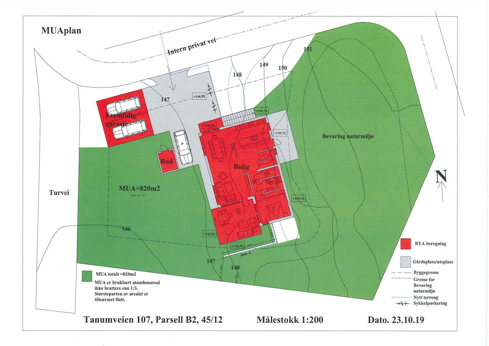 Det foreligger rammetillatelse for enebolig med 272 kvm BRA Galleribilde