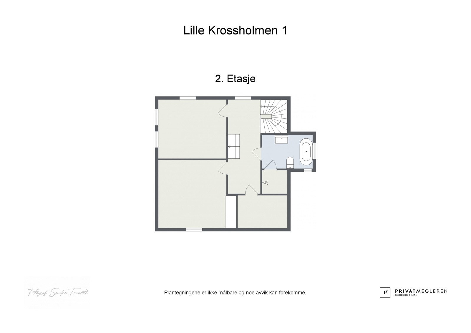 Plantegning fra fotograf for 2. etg Galleribilde