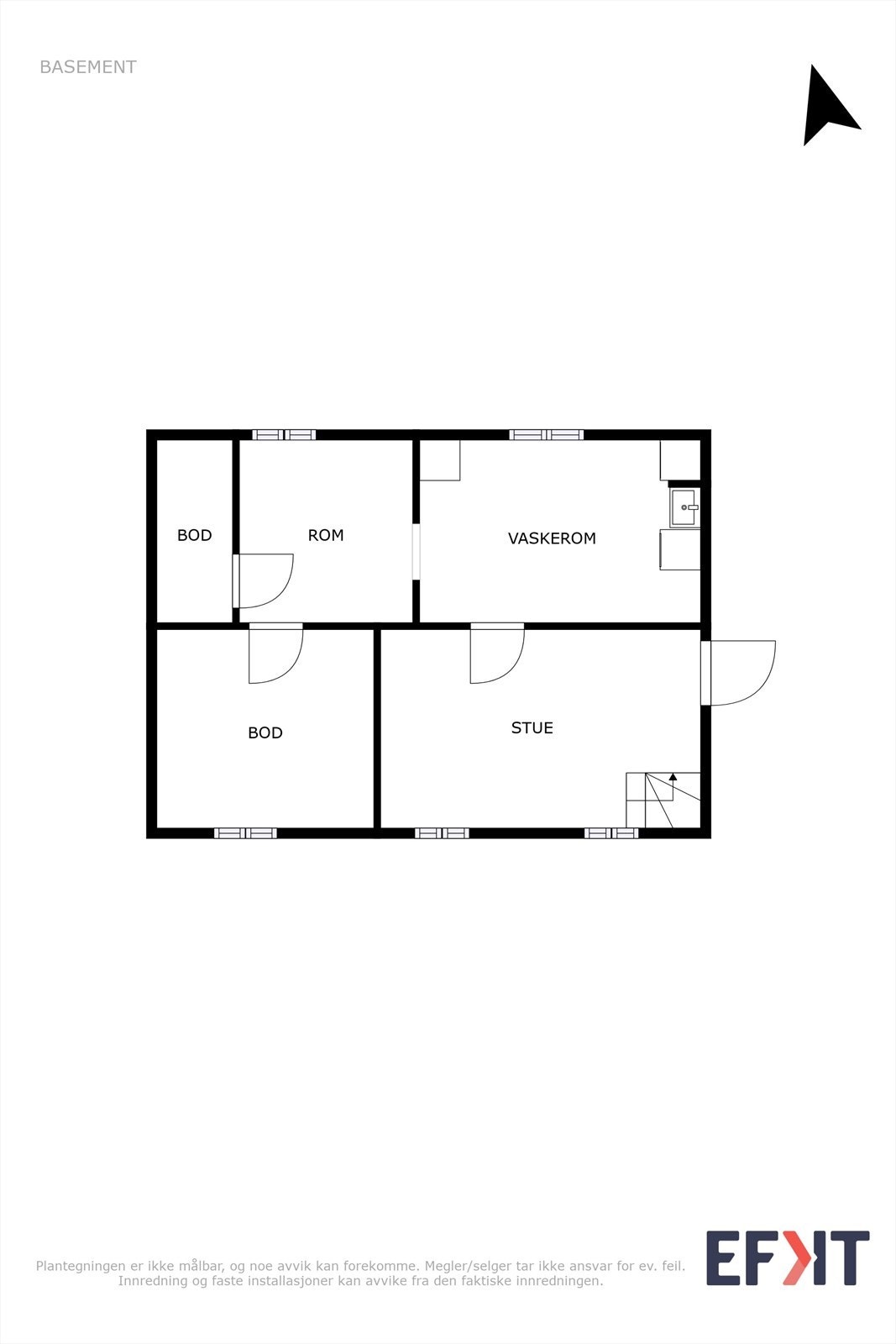 Plantegning kjeller Galleribilde