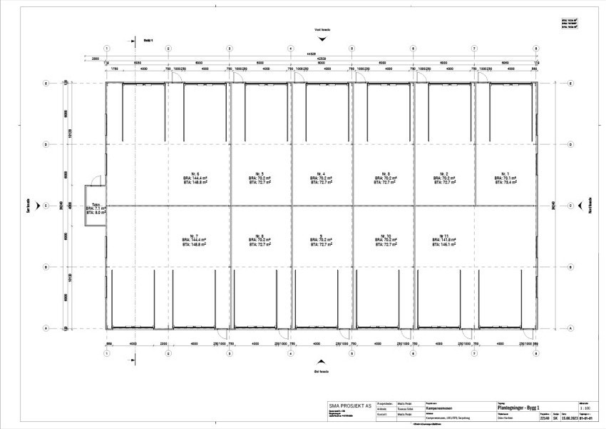 Plantegninger - Bygg 1 Galleribilde