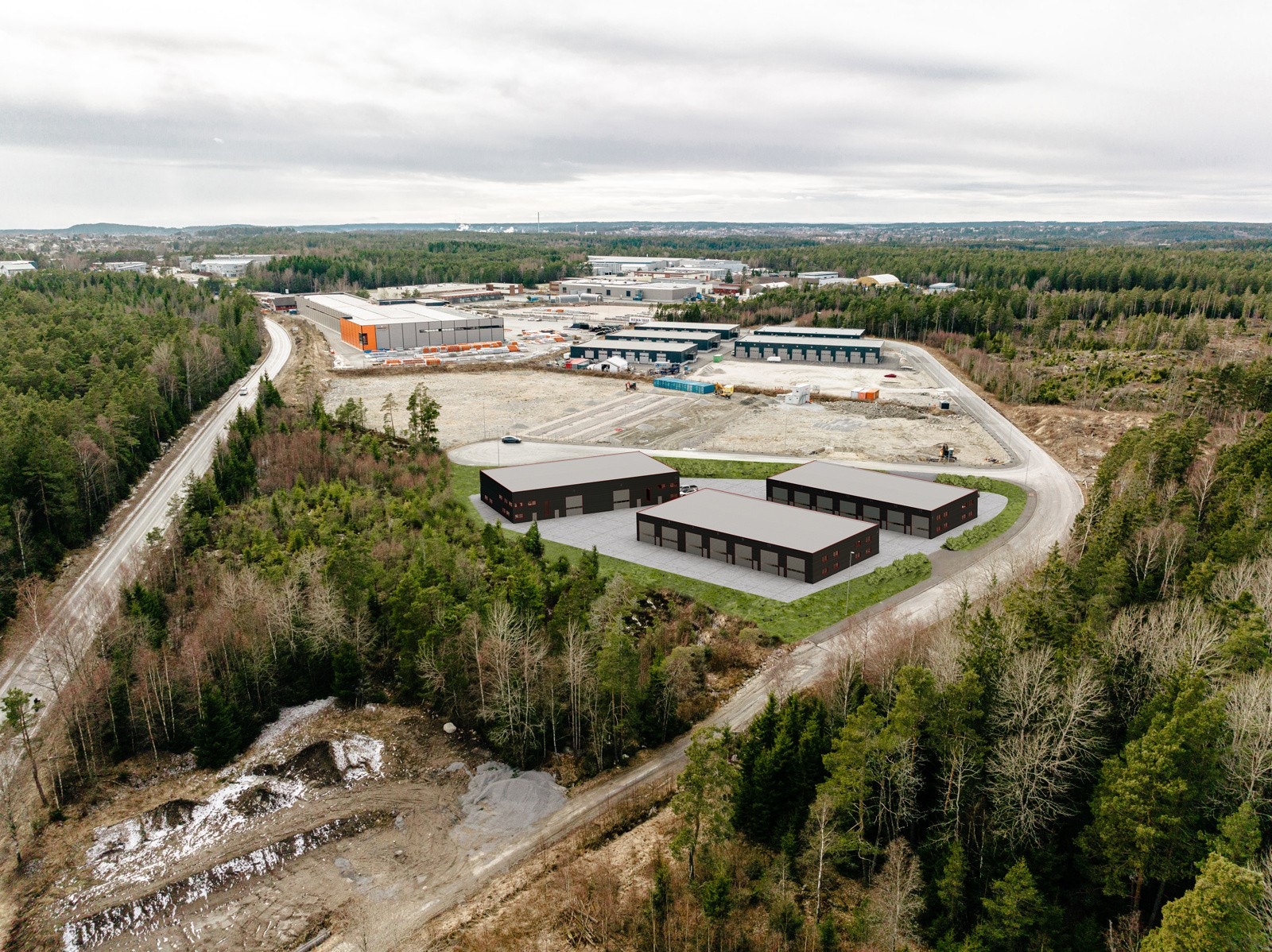 Godt manøvrerbart område, seksjonene egner seg godt for både næring og privat-hobby-lagring Galleribilde