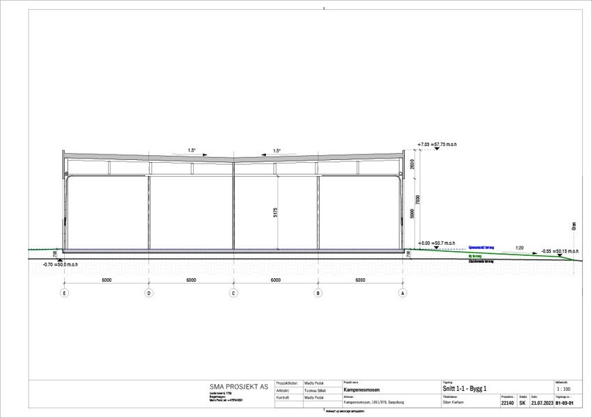 Snitt Bygg 1 Galleribilde