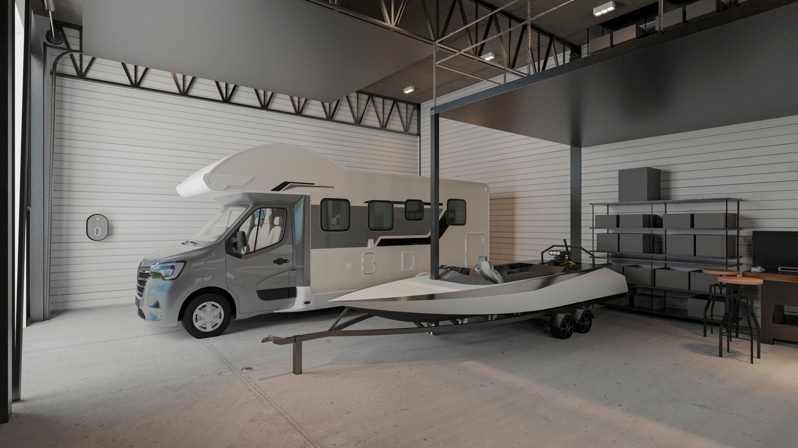 119m2! Du kan bygge mesaninen på inntil 20% av seksjonen for bedre areal utnyttelse egner seg godt for lagring av bil og båt Galleribilde