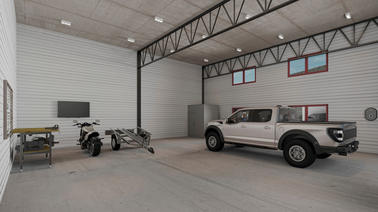 144m2! Hele 12x12m og meget romslig, du kan innrede seksjonen med bad og toalett Galleribilde