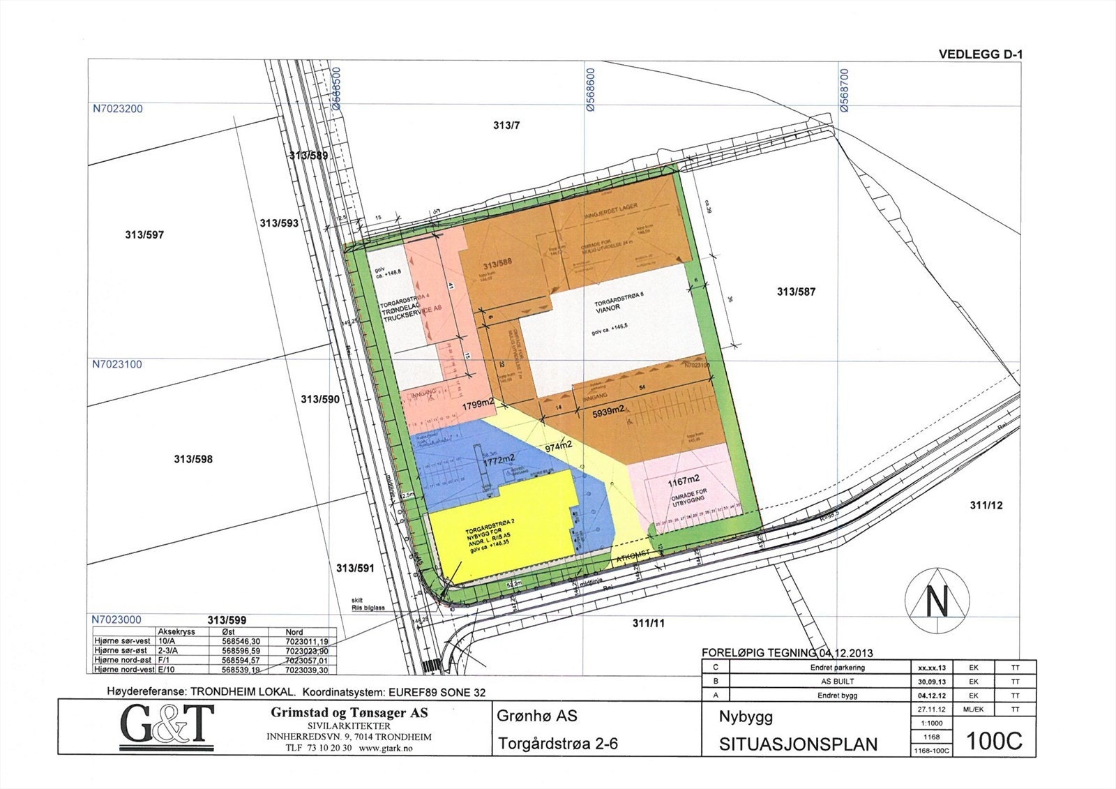 Parkering i gult felt Galleribilde
