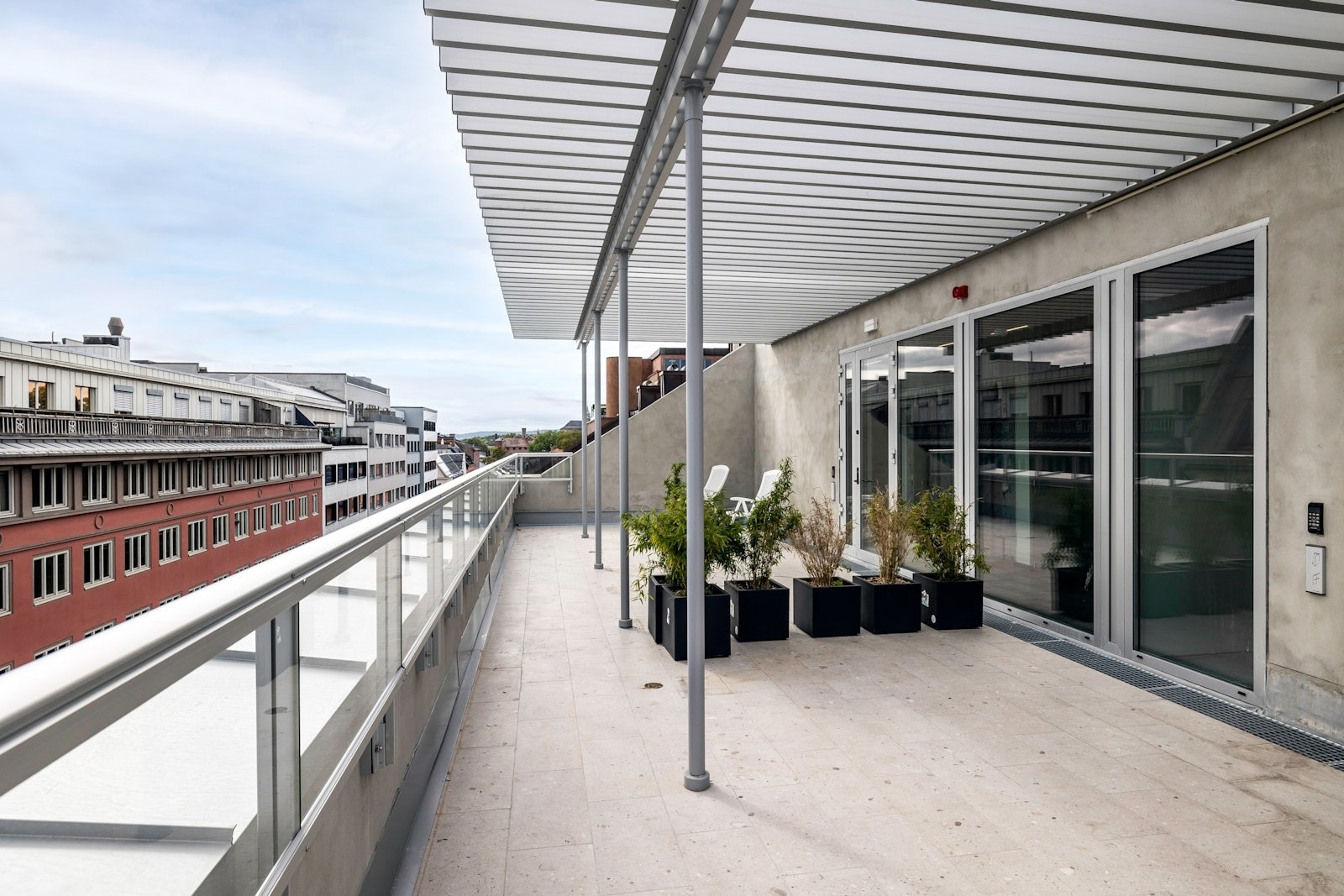 Privat del av takterrasse Galleribilde