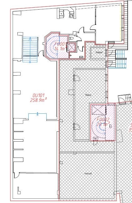 Planløsning for underetasjen Galleribilde
