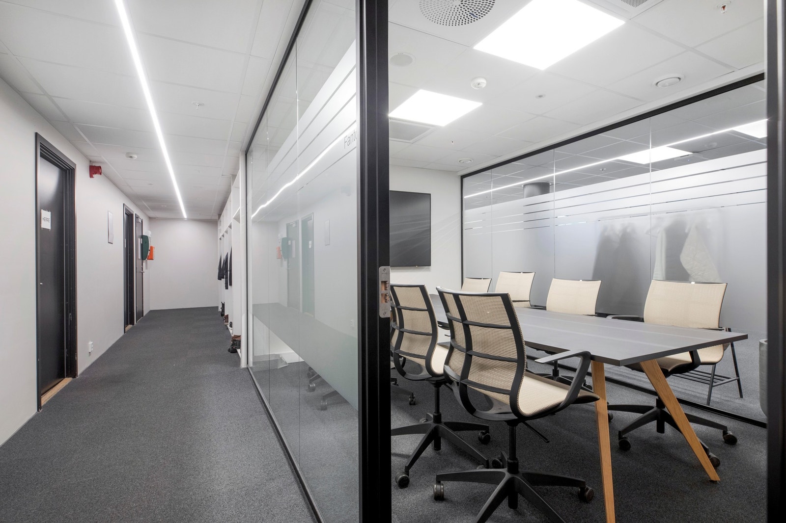 Moderne fronter og lys Galleribilde