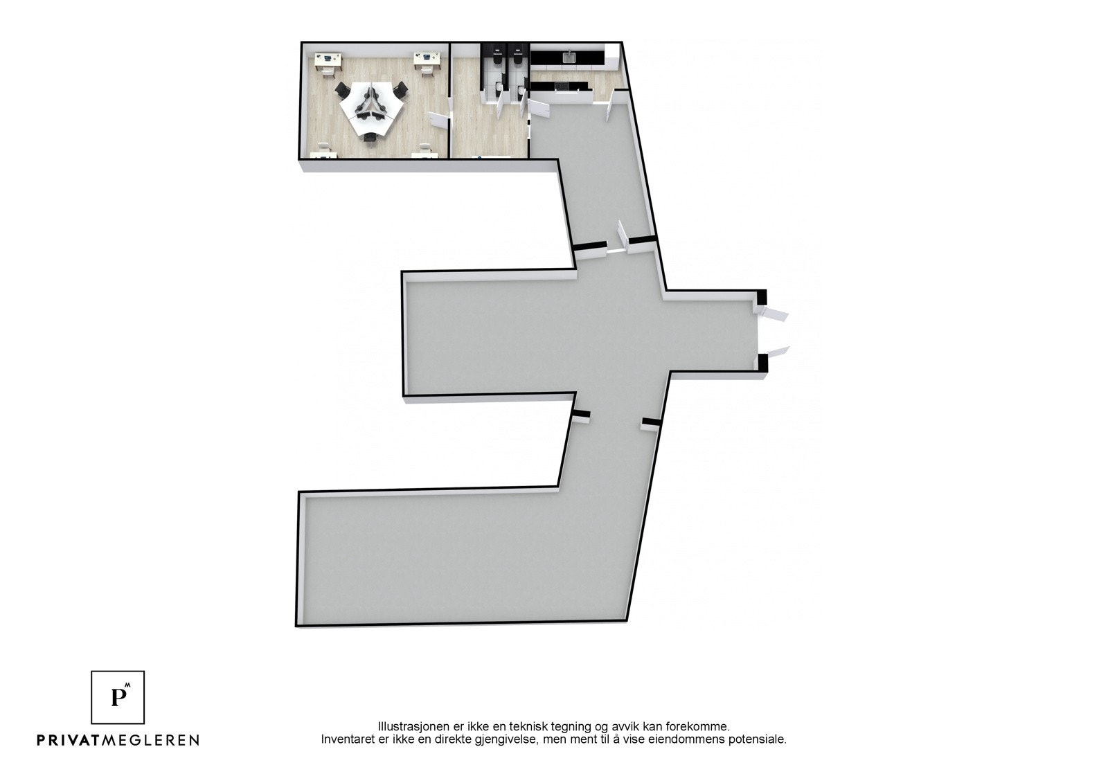 Oversiktskart over fjellhallen Galleribilde