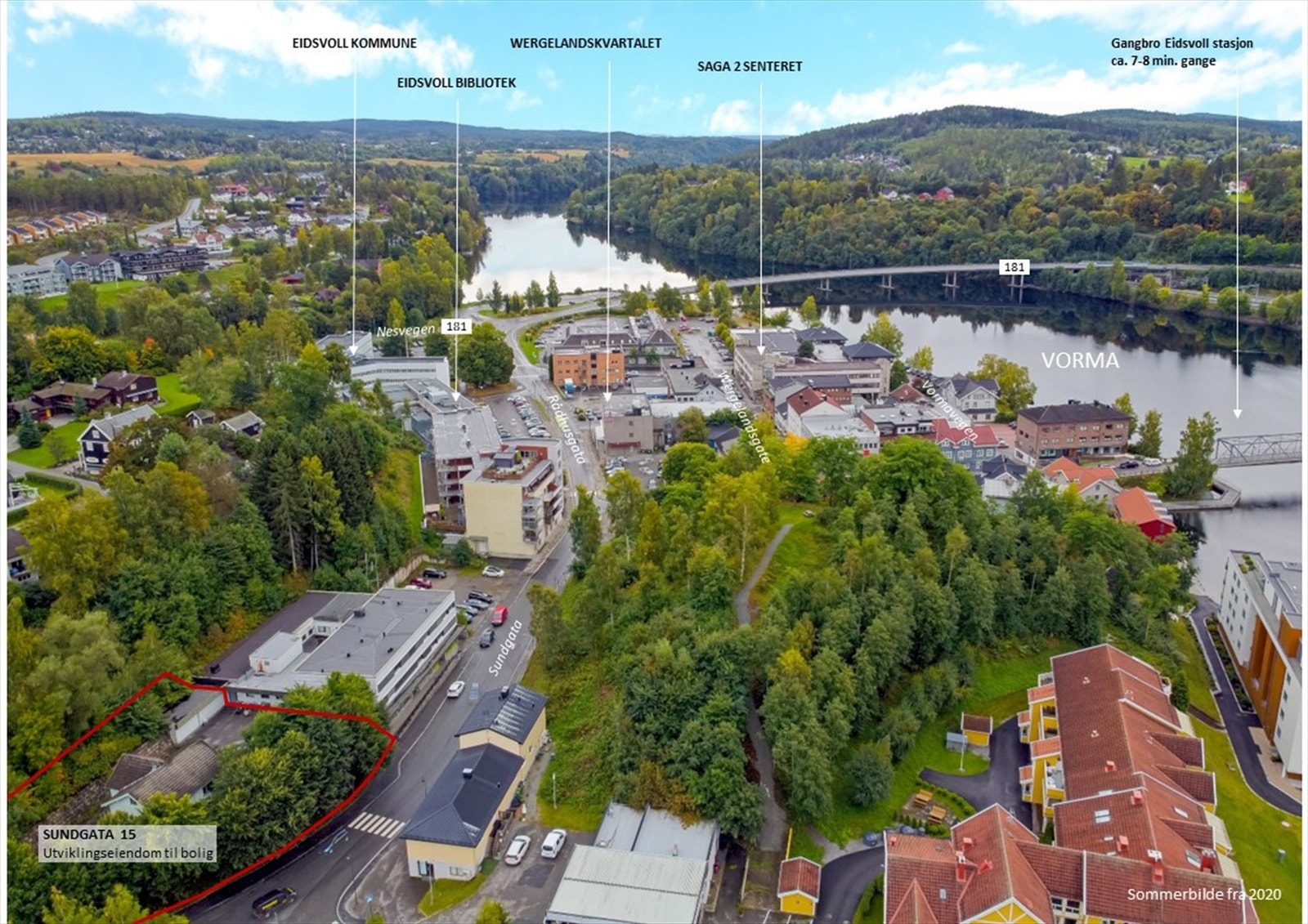 Ferdig regulert utviklingstomt på ca. 1 512 kvm. Mulighet for å bygge inntil ca. 37 stk. leiligheter iht. dagens planstatus. Galleribilde