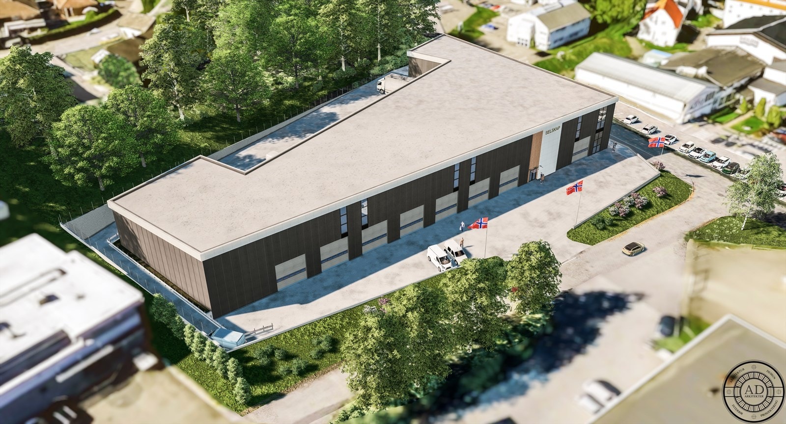Skisse 1 bygg Galleribilde
