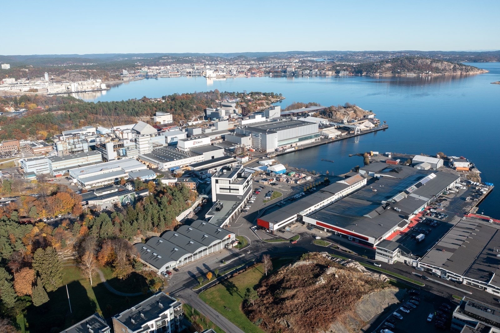 Dronebilde (før bygg 4) Galleribilde
