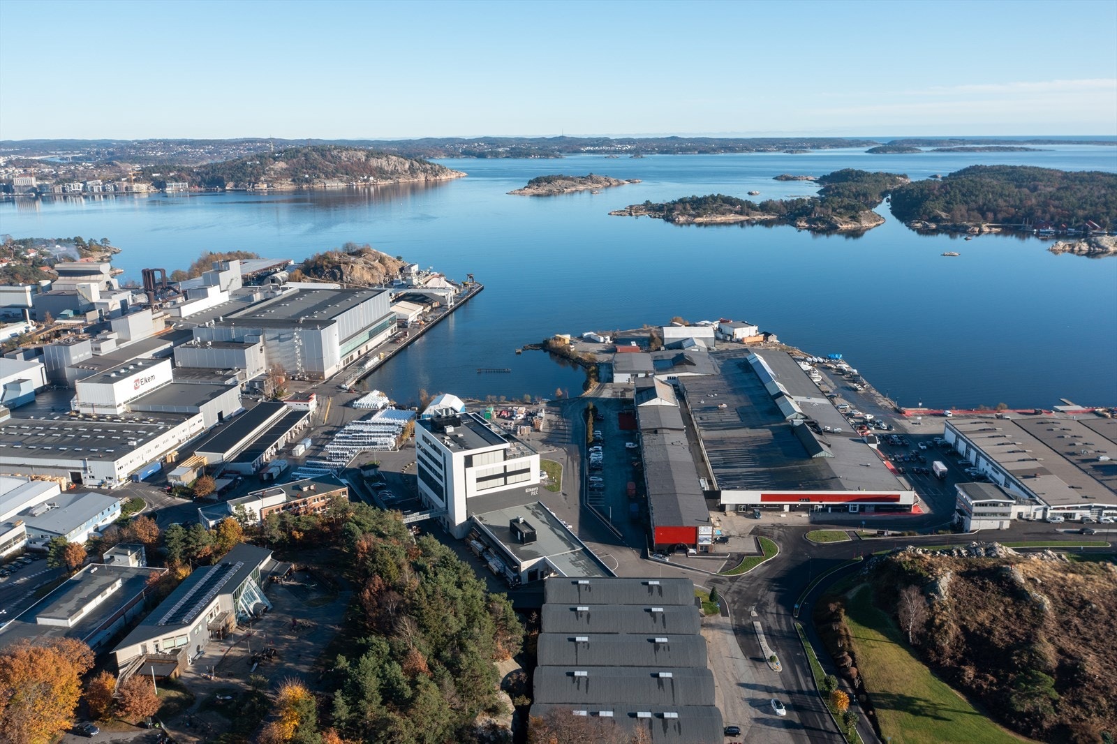 Dronebilde (før bygg 4) Galleribilde