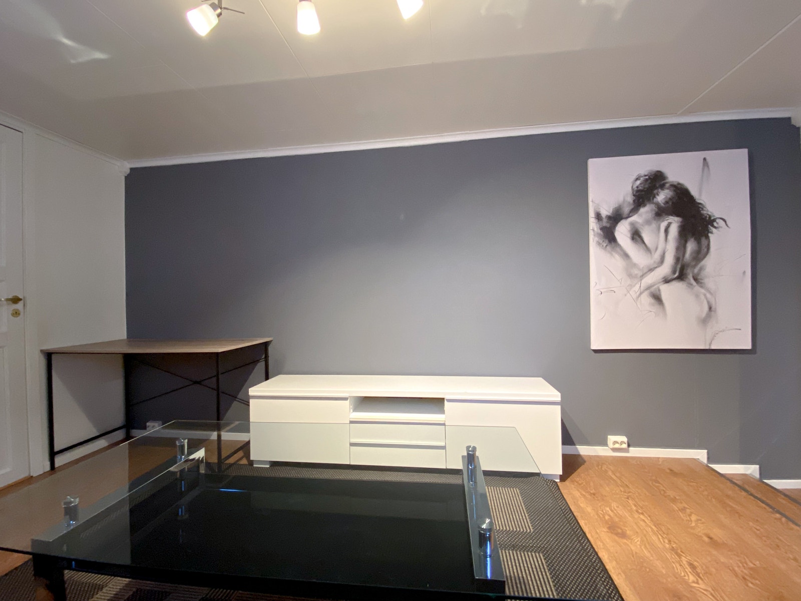 Her er det plass til både TV og PC hvis det er ønskelig Galleribilde