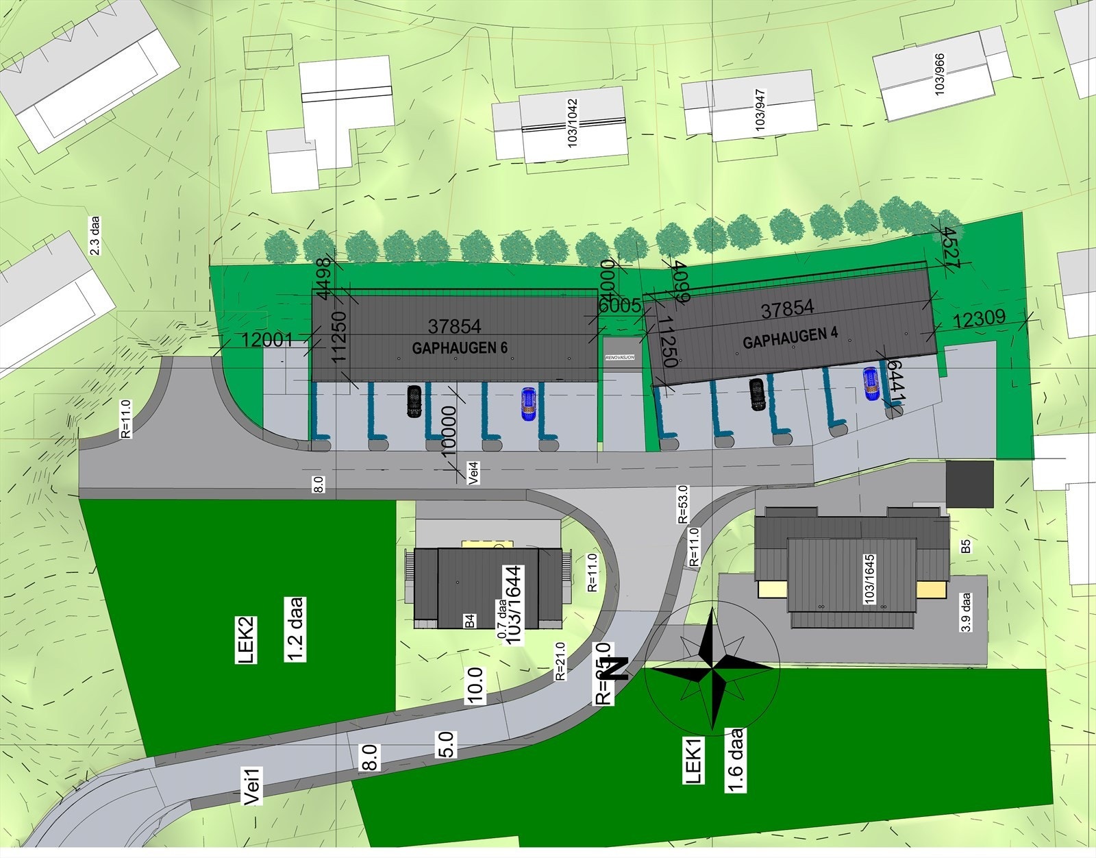 Situasjonsplan Galleribilde