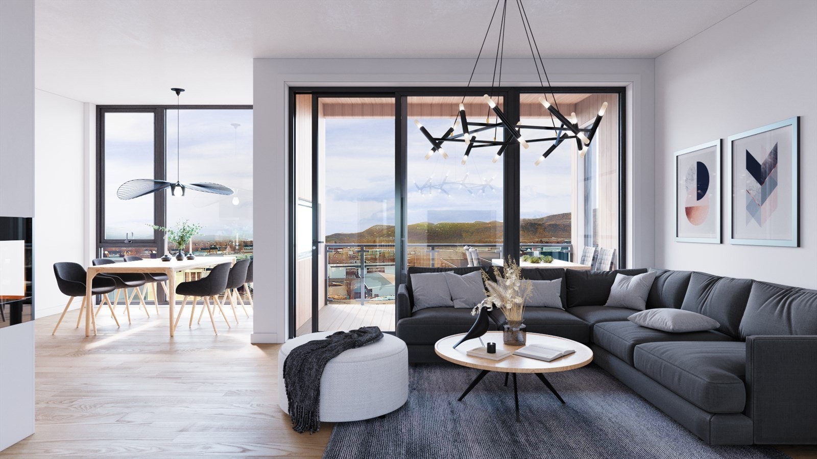 Illustrasjonsbilder. Funksjonell planløsning hvor arealet er godt utnyttet Galleribilde