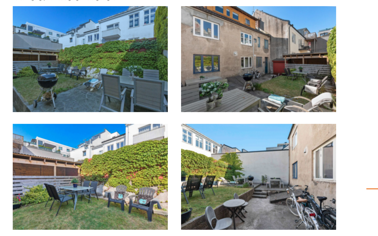 Koselig uteområde Galleribilde