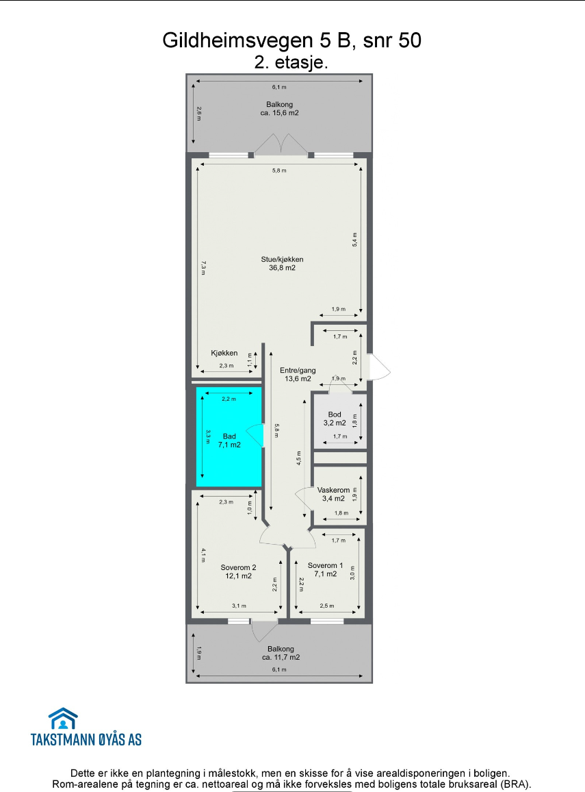 Planskisse Galleribilde