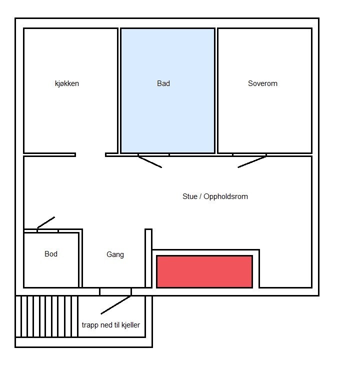 Planløsning kjeller Galleribilde