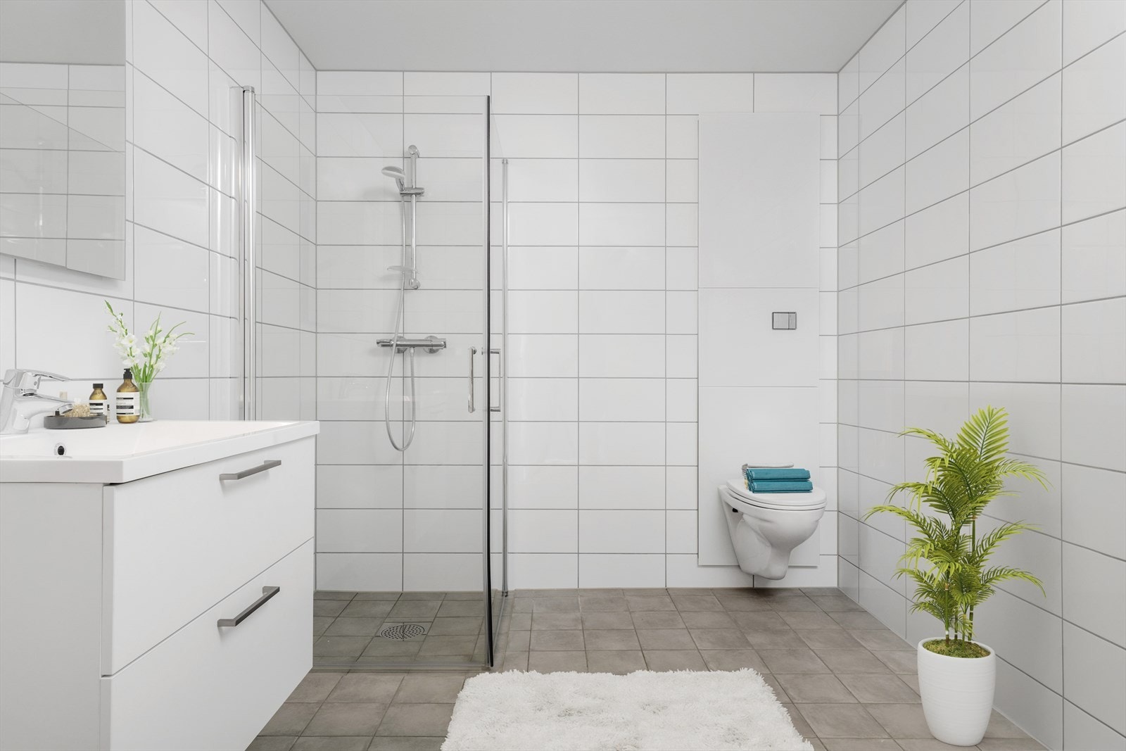 Bad med digital styling. Galleribilde