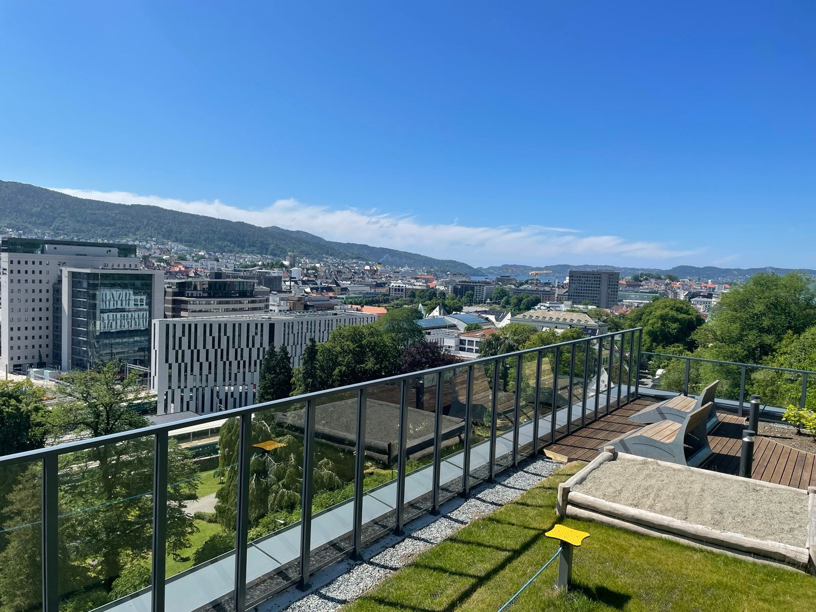 Verdens vakreste by? Utsikt ifrå felles takterasse Galleribilde