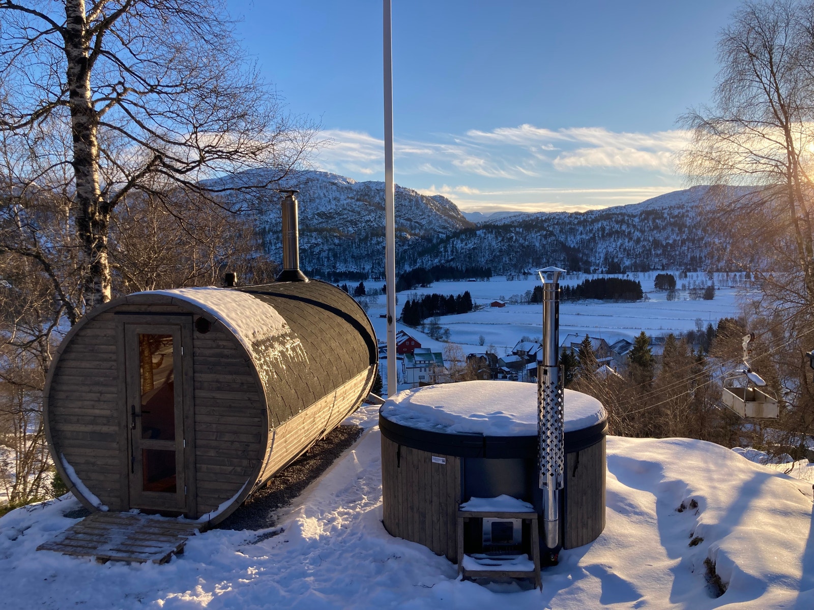 Badstue til 8 personer og stamp til 6 Galleribilde