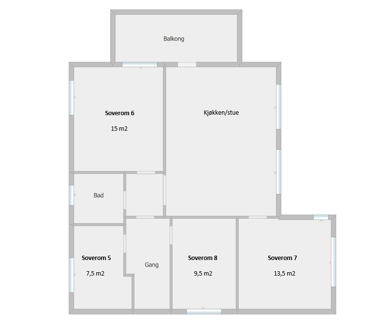 Planløsning 2.etg Galleribilde