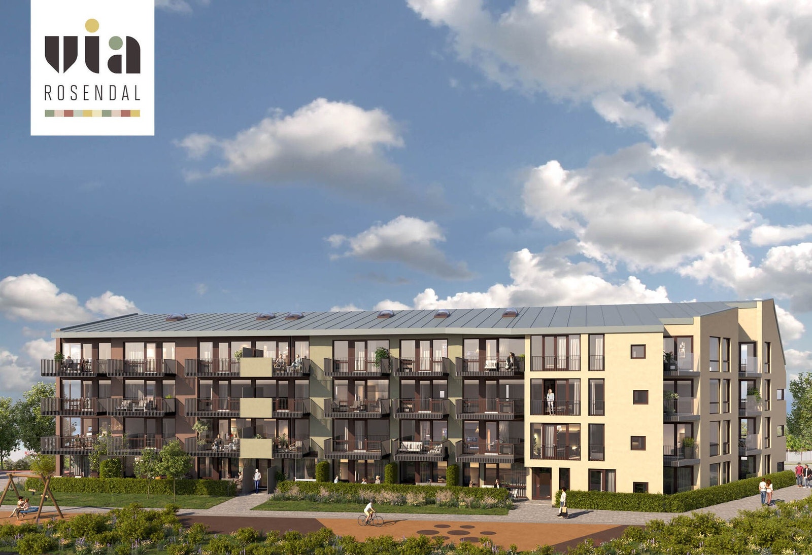 Via Rosendal - 40 nye selveierleiligheter med sentral beliggenhet | Illustrasjon Galleribilde
