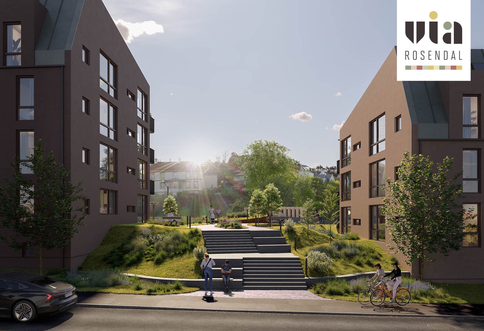 Uteområdet vil bli opparbeidet som en flott park |Illustrasjonen vil avvike Galleribilde