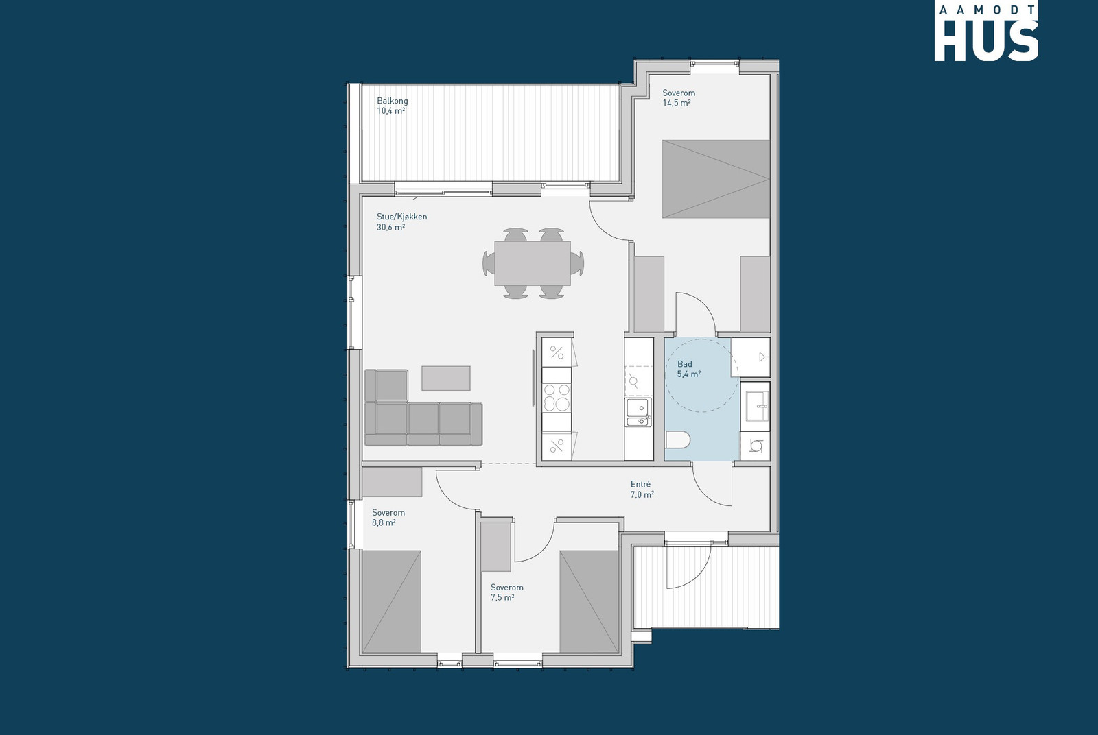 Image #8 Søgne/Åros - Moderne leiligheter i nytt boligfelt midt mellom Årossanden og Kvernhusvannet