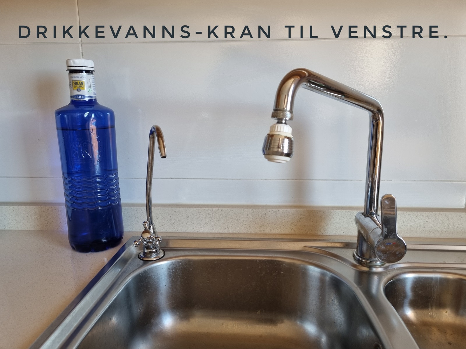 Det er installert drikkevannsfilter - så slipper man å kjøpe drikkevann Galleribilde