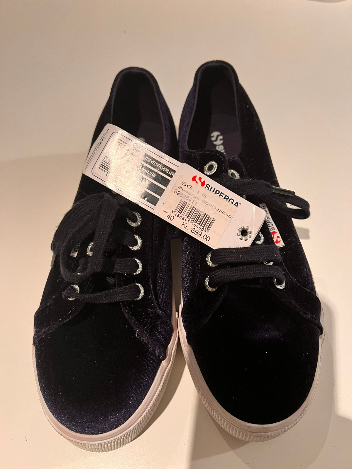 Superga sko velvet online