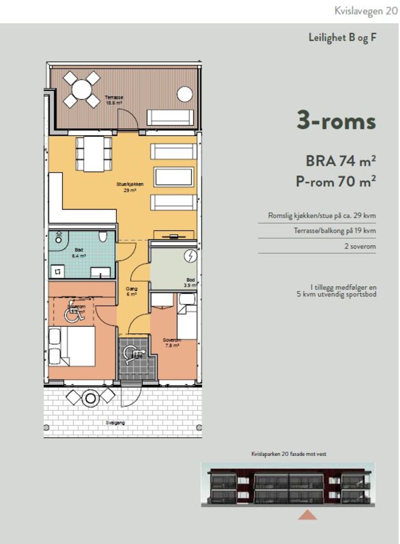 Kvislaparken 20 - Leilighet B og F Galleribilde