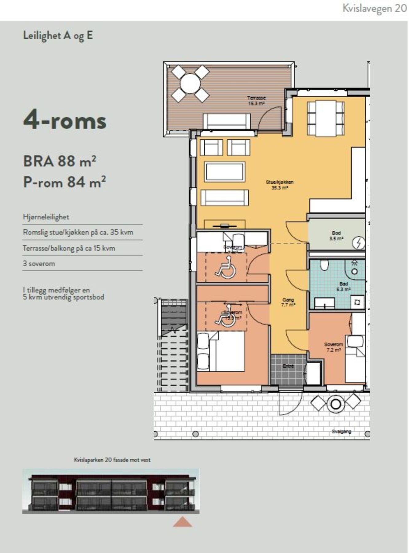 Kvislaparken 20 - Leilighet A Galleribilde
