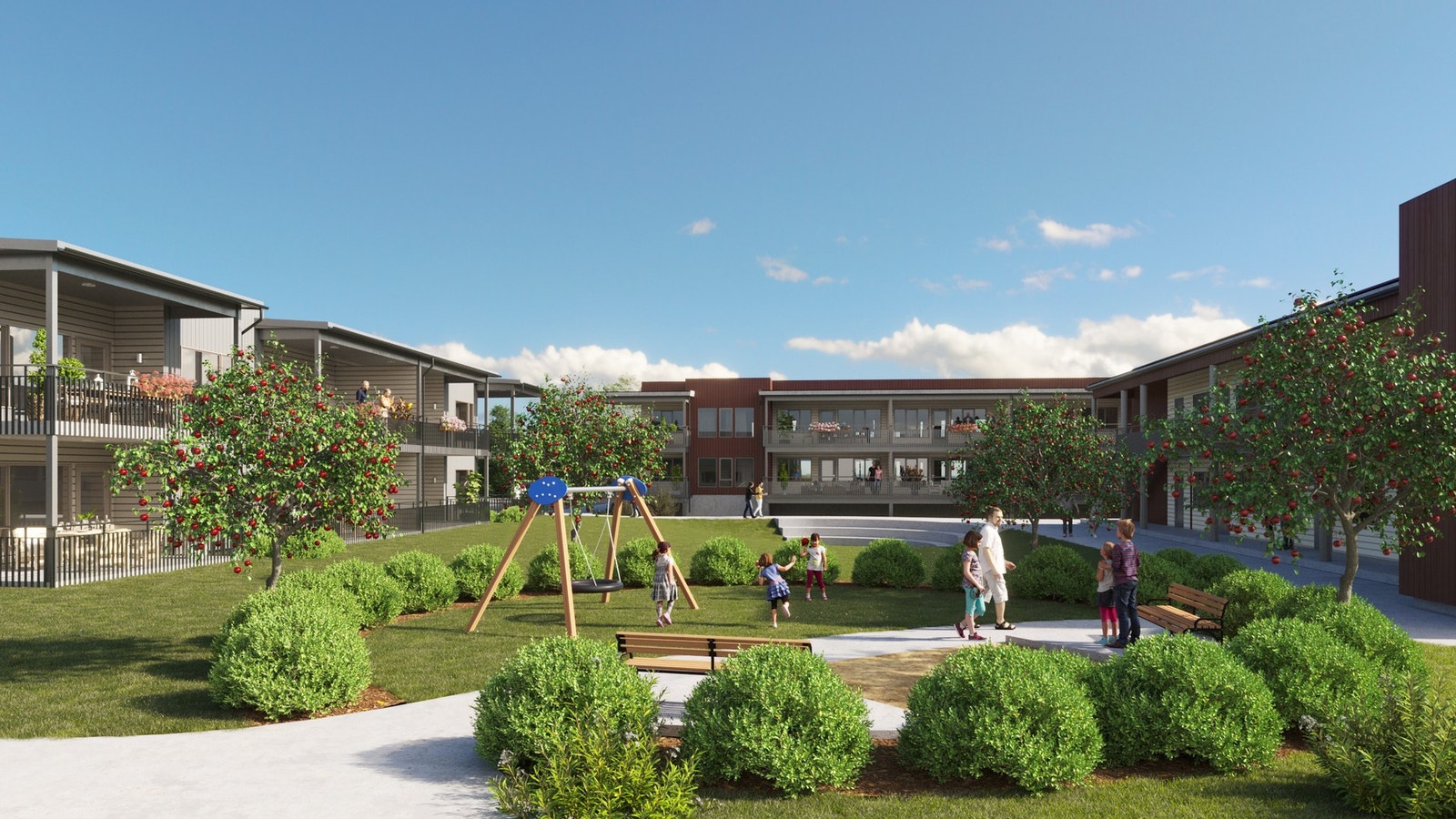 Fasadebilder - illustrasjonsbilde. Galleribilde