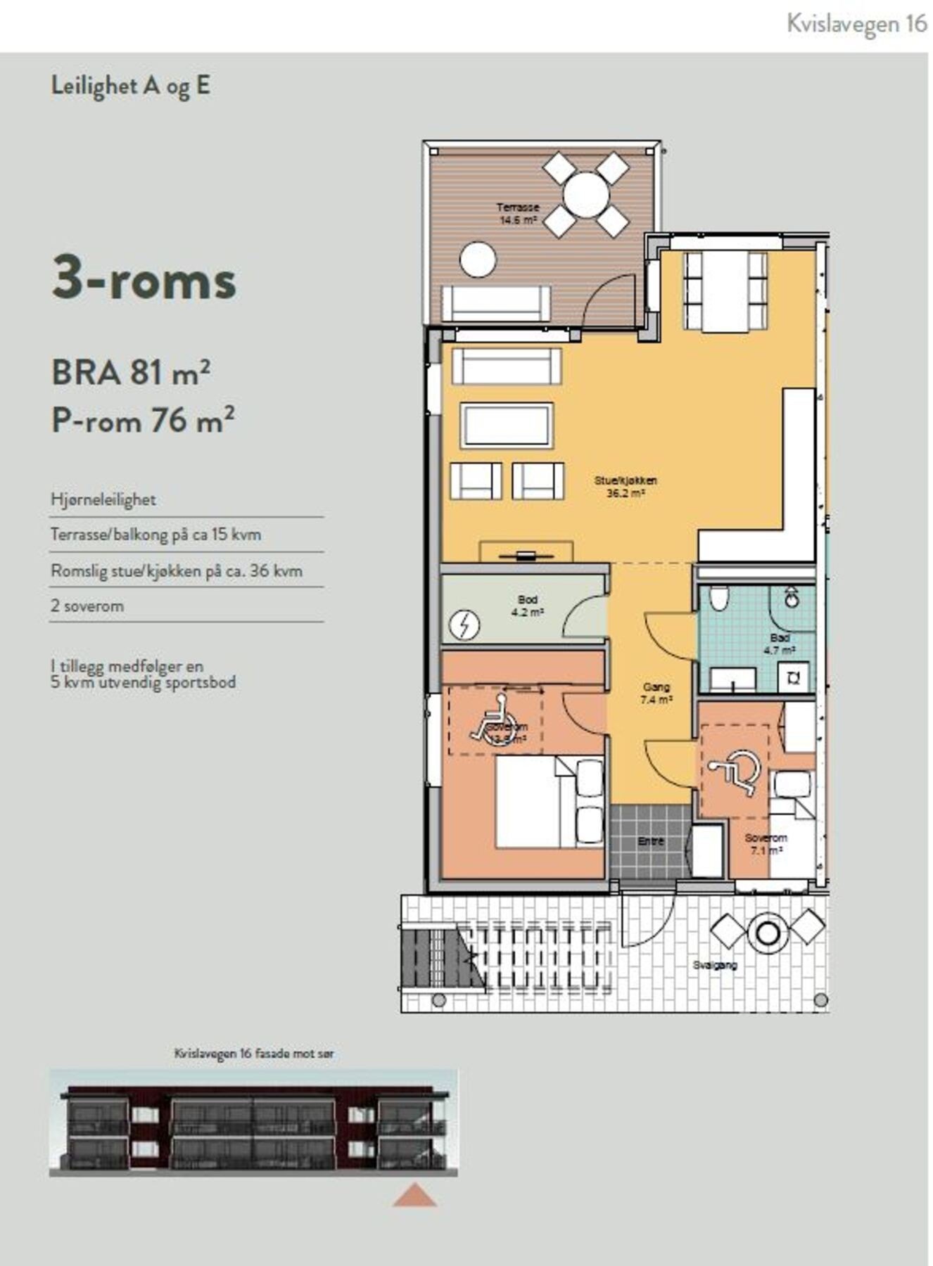 Kvislavegen 16 - Leilighet A og E Galleribilde