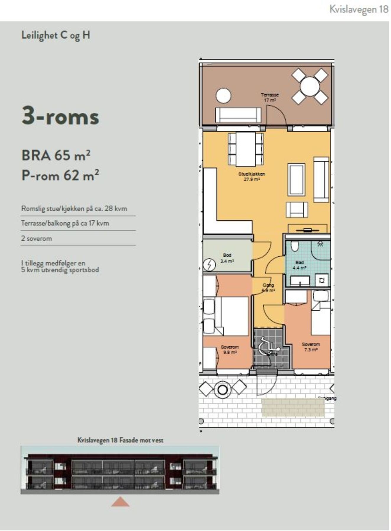 Kvislaparken 18 - Leilighet C Galleribilde