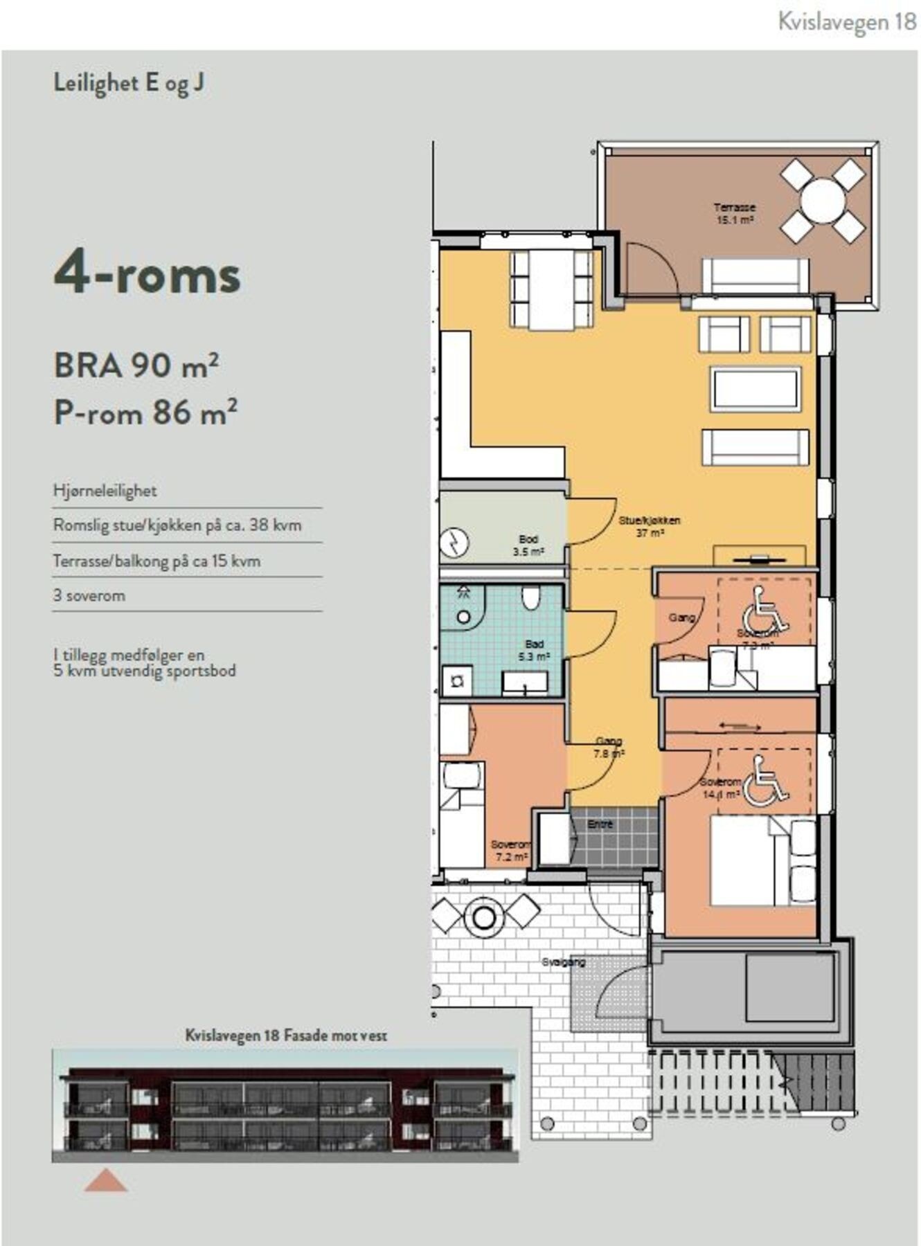 Kvislaparken 18 - Leilighet E og J Galleribilde