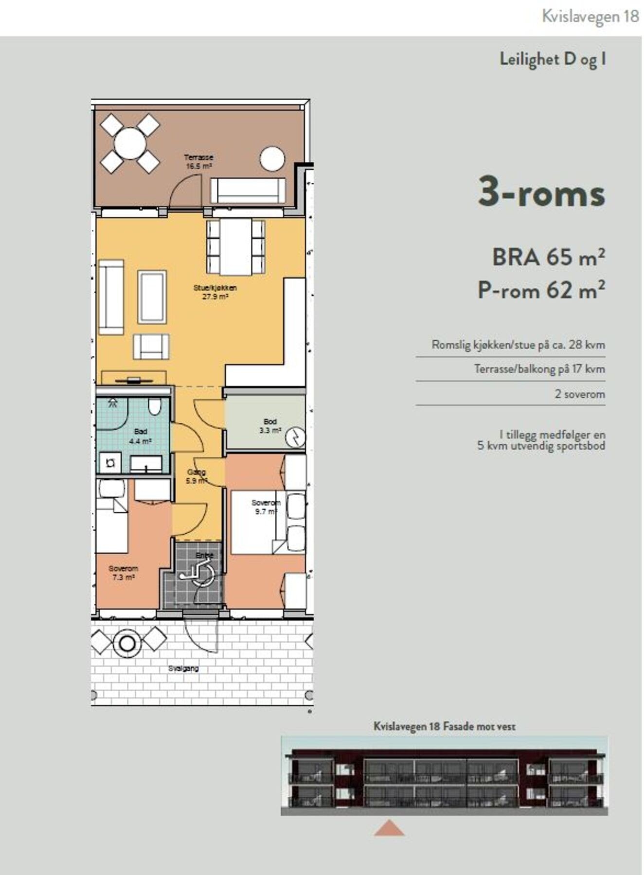 Kvislaparken 18 - Leilighet D og I Galleribilde