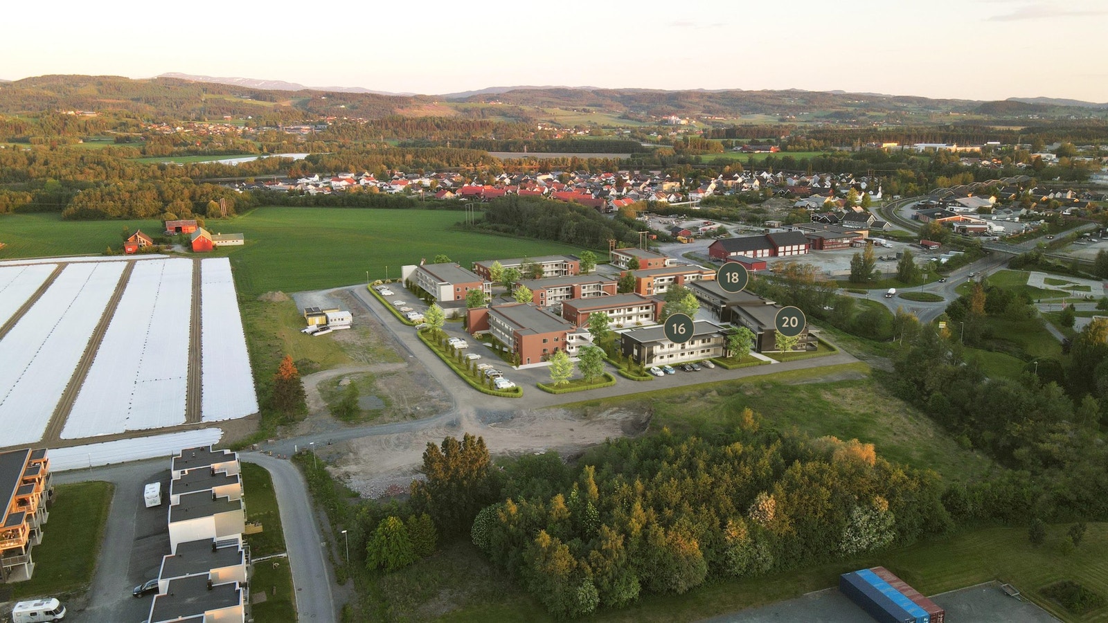 Trinn 4 markert med 16, 18 og 20. Galleribilde