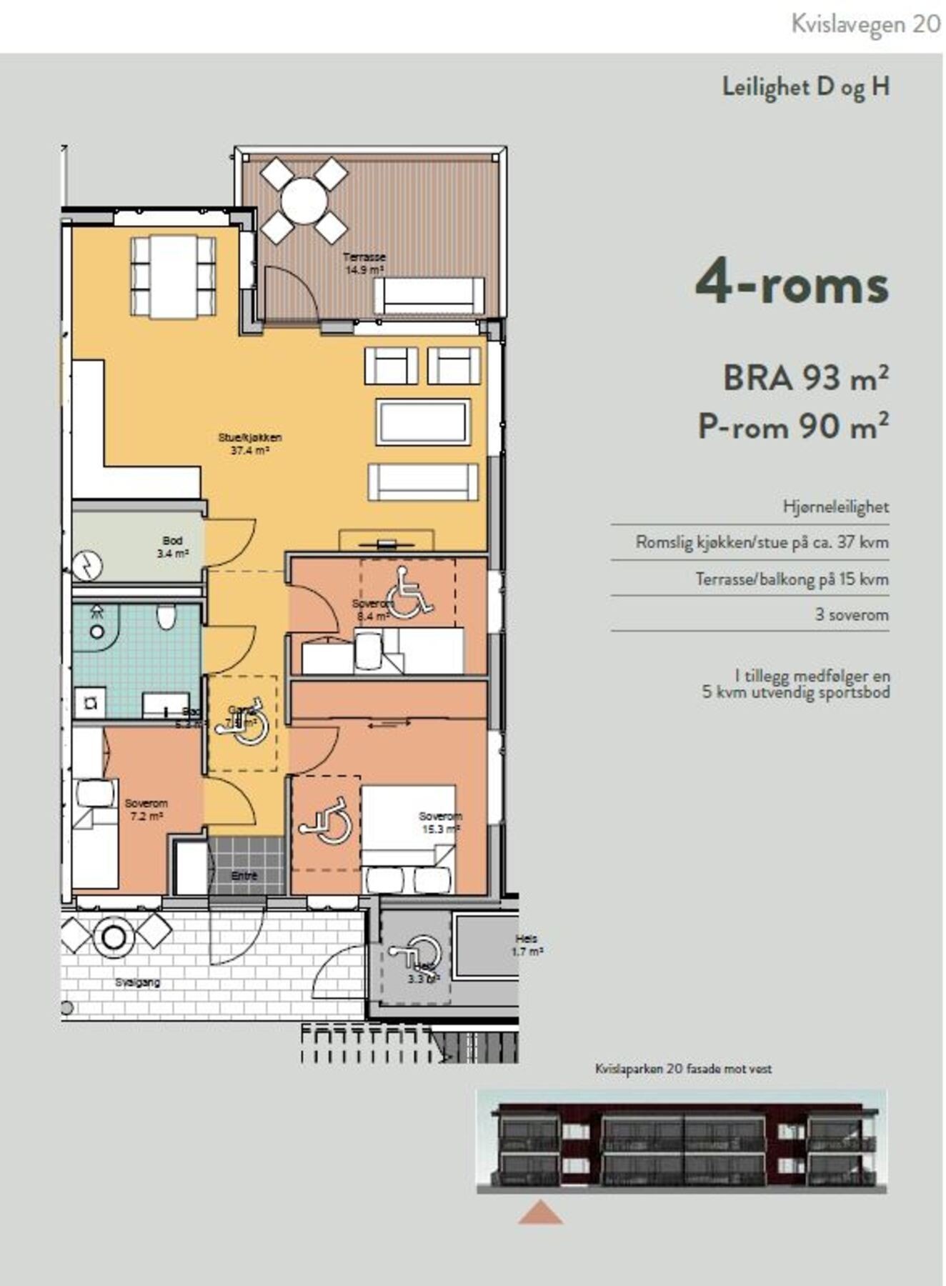 Kvislaparken 20 - Leilighet D og H Galleribilde